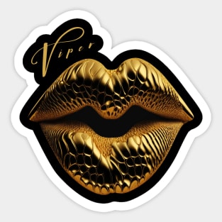 Kid Relic Gold Viper Kiss Sticker